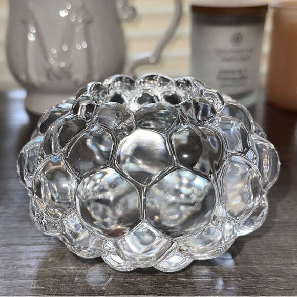 Orrefors Sweden Anne‎ Nilsson Crystal Rasberry Votive Candle Holder - Picture 2 of 8